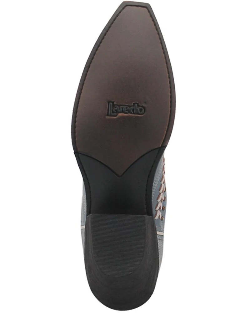 Laredo Women's Fancy Leather Western Boot - Snip Toe
