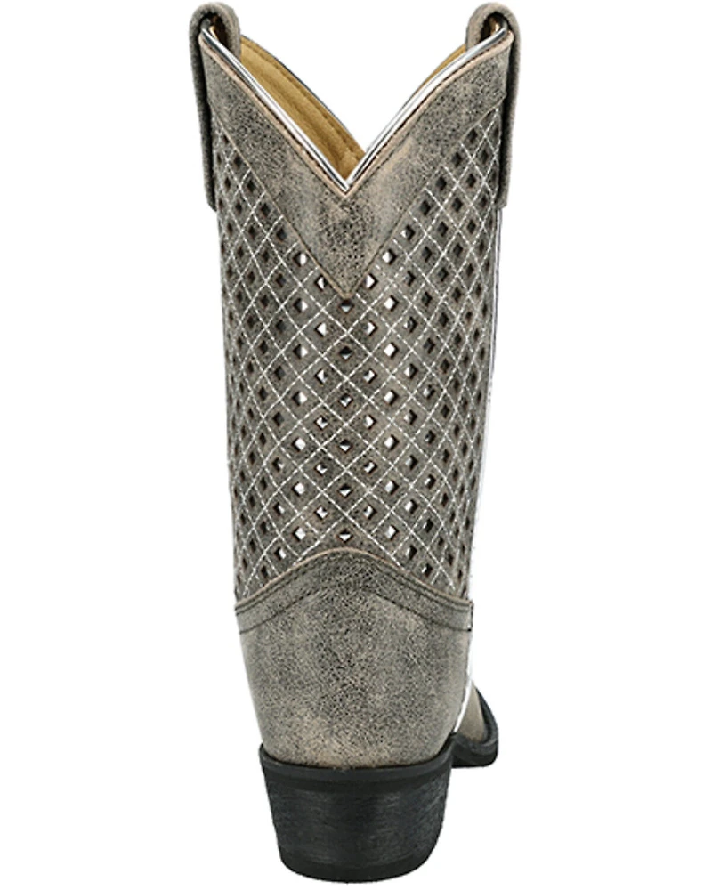 Smoky Mountain Little Girls' Magnolia Western Boots - Snip Toe