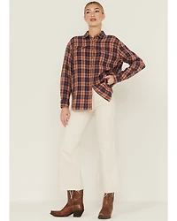 Cleo + Wolf Women's Breezy Springs Plaid Print Flannel Shirt