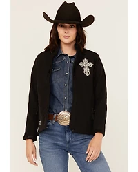 Cowgirl Hardware Women's Steel Cross Softshell Jacket