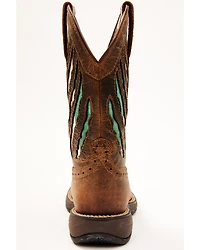 RANK 45® Women's Xero Gravity Lite Mexican Flag Western Performance Boots - Broad Square Toe