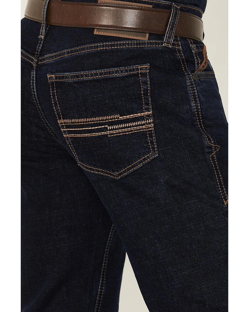 Ariat Men's M5 Turner Dexter Dark Wash Straight Stretch Denim Jeans