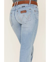 Wrangler Retro Women's Light Wash Mid Rise Hallie Trouser Jeans