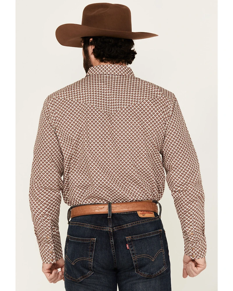 Gibson Trading Co Men's Torch Geo Long Sleeve Snap Western Shirt