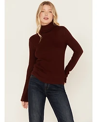 Miss Me Women's Long Sleeve Turtleneck Top