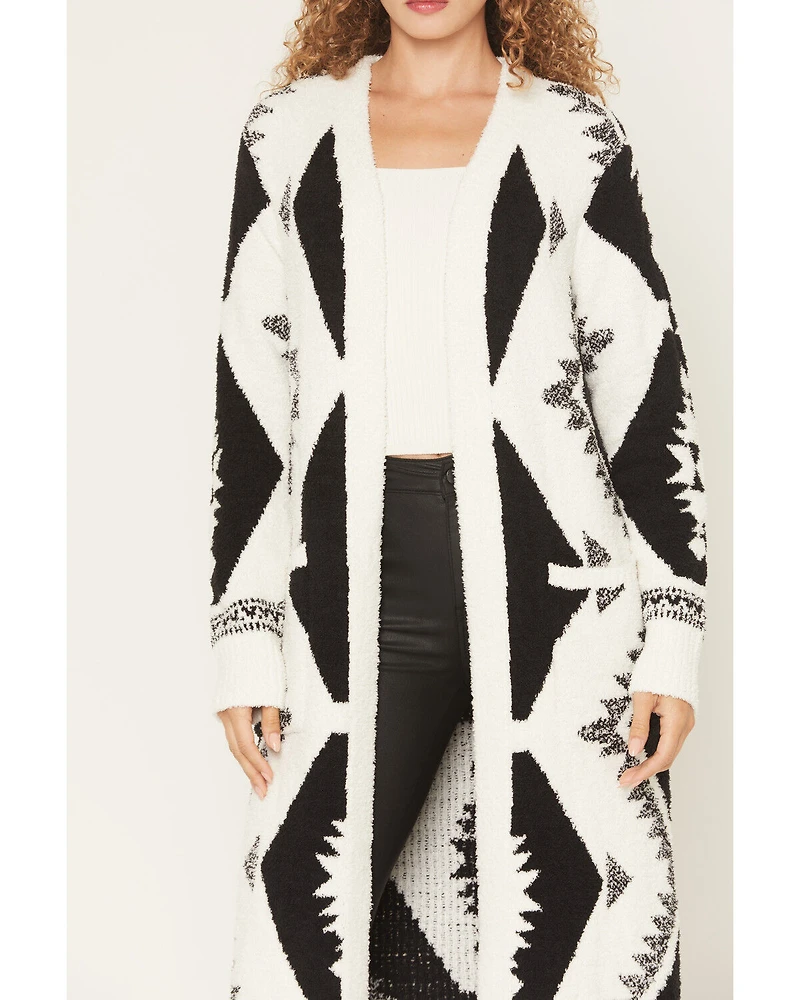Idyllwind Women's Prairie Southwestern Print Cozy Long Cardigan