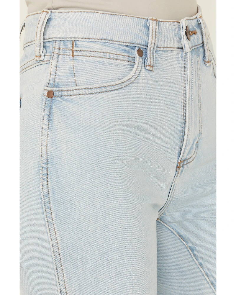 Wrangler Retro Women's Lila Light Wash High Rise Bootcut Stretch Denim Jeans