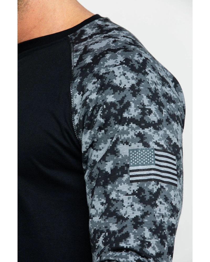 Ariat Men's Camo FR Baseball Long Sleeve Work Shirt - Tall