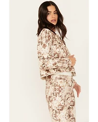 Shyanne Women's Southwestern Printed Cropped Jacket