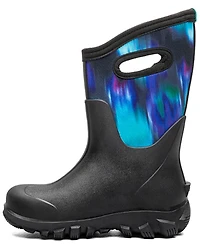 Bogs Boys' Classic Seamless Northern Lights Rubber Boots