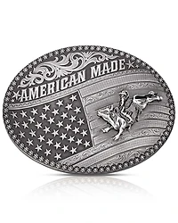 Montana Silversmiths Men's American Made Tradition Bull Rider Belt Buckle