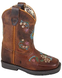Smoky Mountain Toddler Girls' Floralie Western Boots - Broad Square Toe
