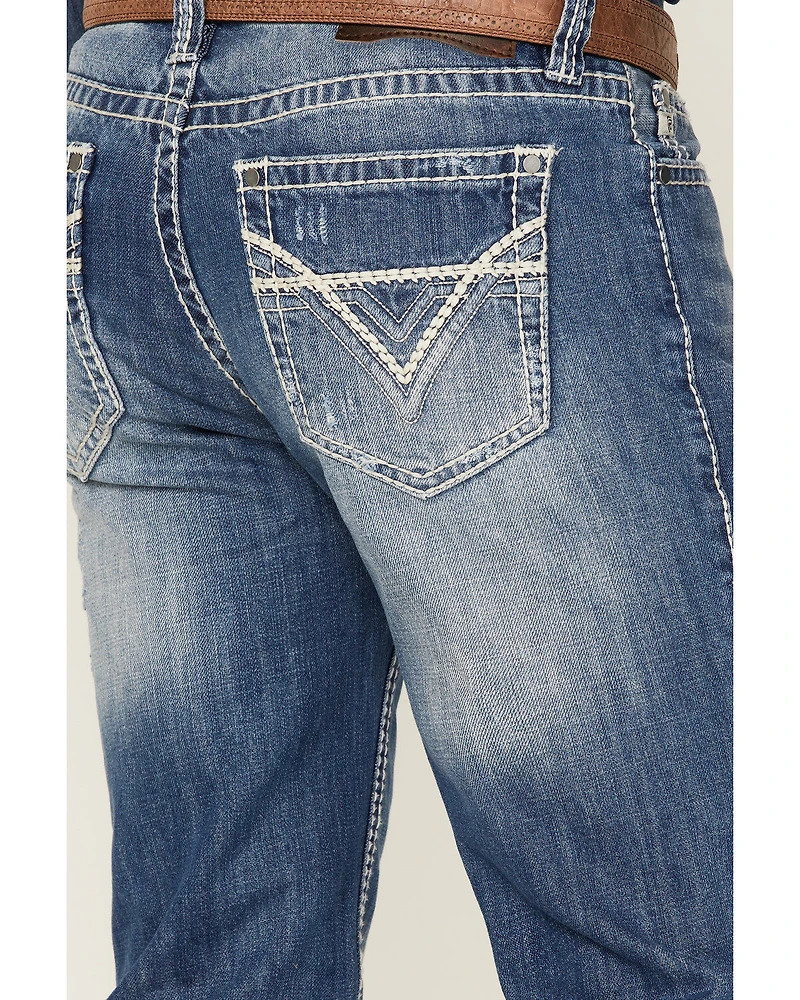 Rock & Roll Cowboy Men's Raised Straight Jeans