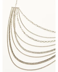 Shyanne Women's Juniper Sky Multi Strand Silver Necklace