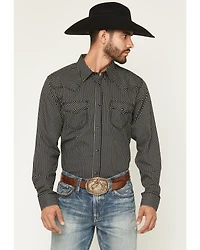 Moonshine Spirit Men's Side Stage Geo Print Long Sleeve Snap Western Shirt