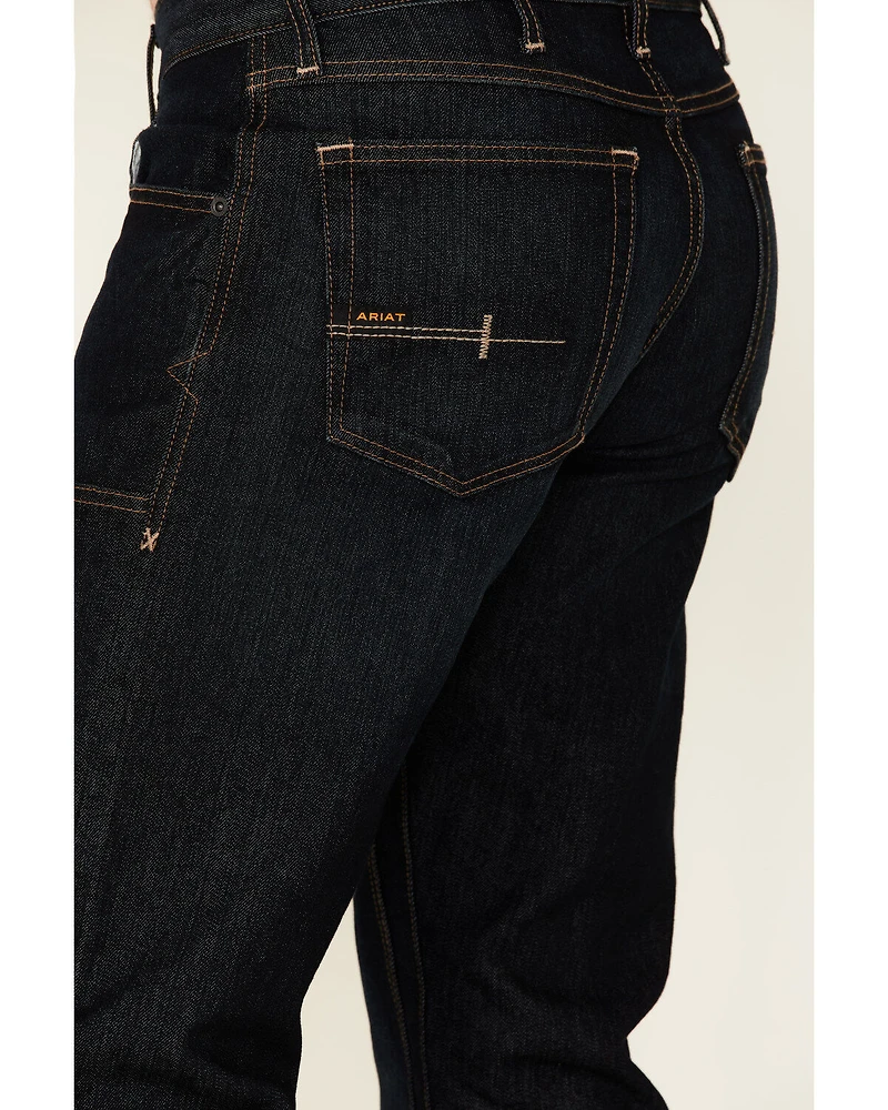 Ariat Men's Rebar Blackstone M5 Durastretch Basic Double Front Straight Leg Work Jeans
