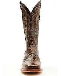 Tanner Women's Hand Tooled Floral Western Boots - Broad Square Toe