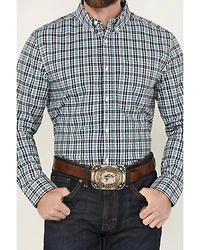 Cody James Men's Bob Plaid Print Long Sleeve Button-Down Western Shirt