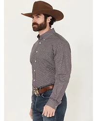 Cinch Men's Floral Print Long Sleeve Button-Down Stretch Western Shirt