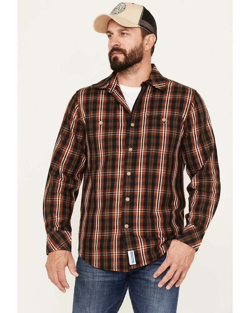 Resistol Men's Lamar Plaid Button Down Western Shirt