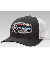 Ropesmart Men's Gray Serape Live Free Embroidered Patch Mesh-Back Ball Cap