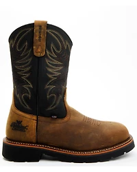 Thorogood Men's 11" Waterproof Square Toe Wellington Work Boots - Steel