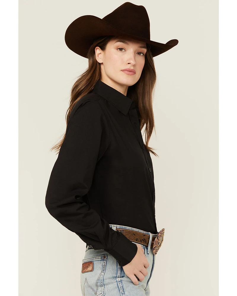 Kimes Ranch Women's Logo Long Sleeve Button-Down Western Shirt