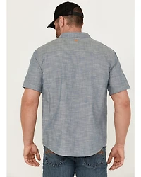 Hawx Men's Chambray Short Sleeve Button-Down Stretch Work Shirt