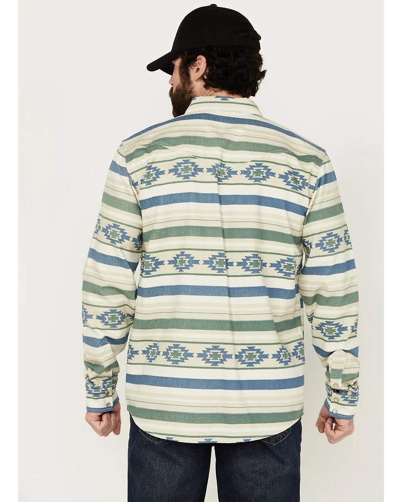 Cody James Men's FR Southwestern Print Long Sleeve Snap Midweight Work Shirt