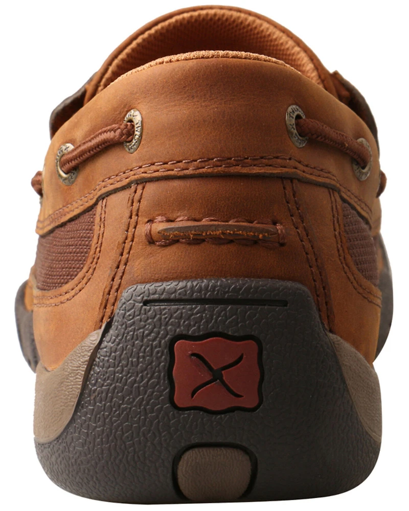 Twisted X Men's Basket Weave Slip-On Shoes - Moc Toe