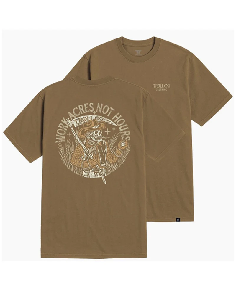 Troll Co Men's Work Acres Short Sleeve Graphic T-Shirt