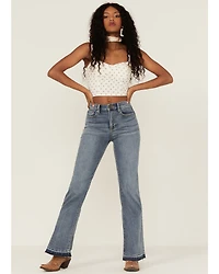 June & Hudson Women's Ivory Polka Dot Crop Bustier Top