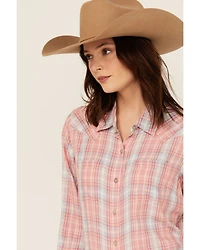 Ariat Women's Billie Jean Plaid Print Long Sleeve Button-Down Western Shirt