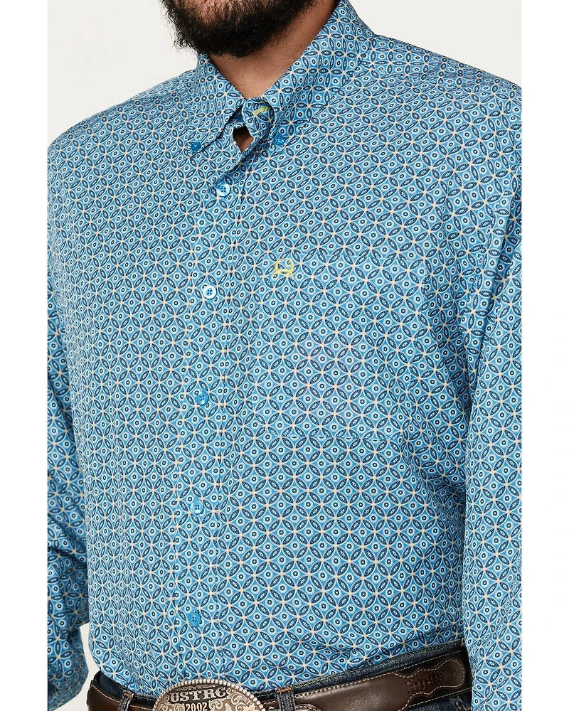Cinch Men's ARENAFLEX® Geo Print Long Sleeve Button-Down Western Shirt