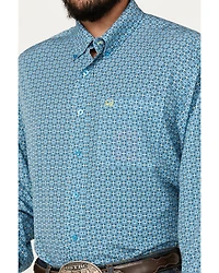 Cinch Men's ARENAFLEX® Geo Print Long Sleeve Button-Down Western Shirt