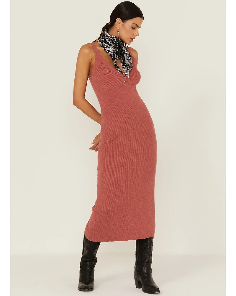 Tasha Polizzi Women's Helena Rib Knit Midi Dress