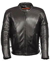 Milwaukee Leather Men's Side Lace Vented Scooter Jacket - 3X