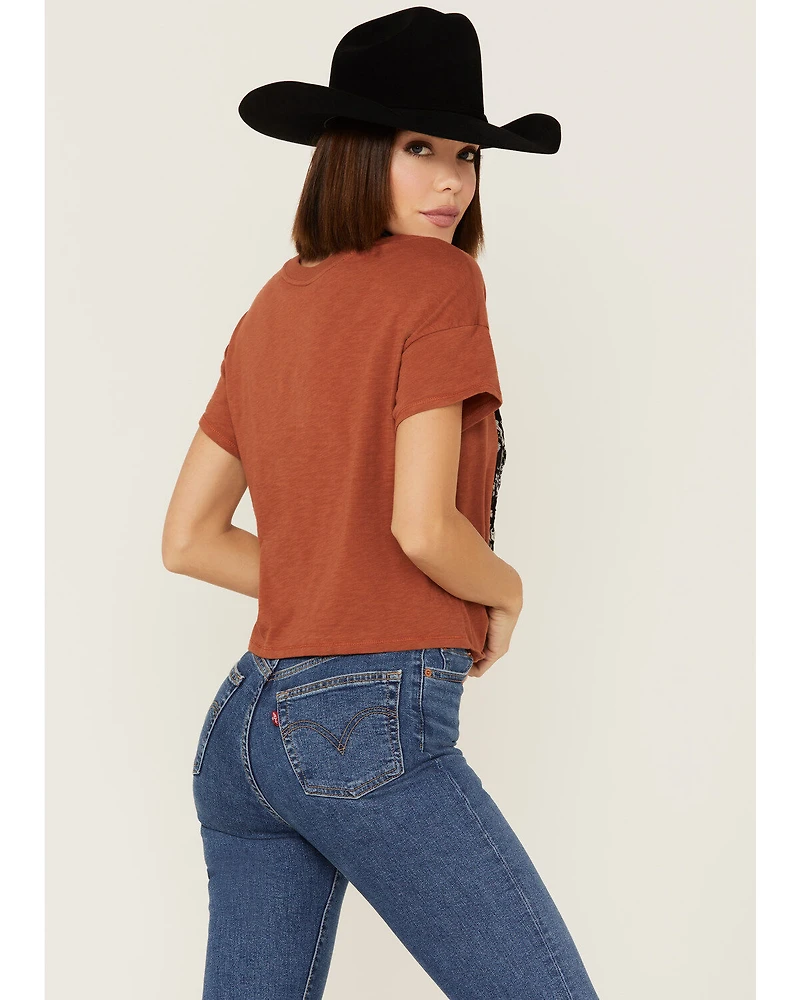 Shyanne Women's Cowboy Take Me Away Desert Rust Graphic Tee