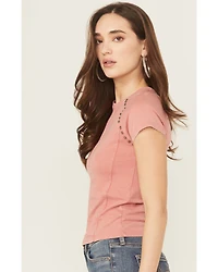 Rock & Roll Denim Women's Studded Baby Tee