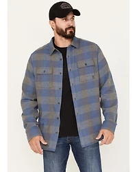 Brothers and Sons Men's Buffalo Checkered Print Long Sleeve Button Down Western Flannel Shirt