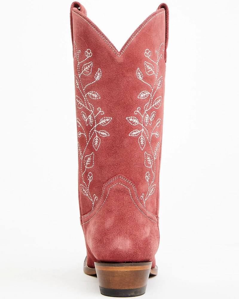 Shyanne Women's Bambi Suede Western Boots - Snip Toe