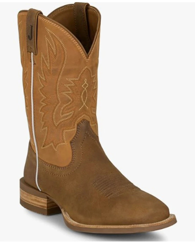 Justin Men's Rustle Performance Western Boots - Broad Square Toe