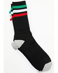 Cody James Men's Mexican Flag Stripe 2-pack Socks