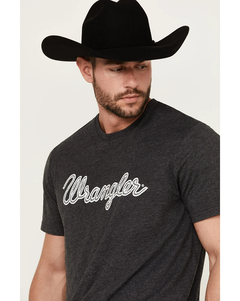 Wrangler Men's Rope Logo Short Sleeve Graphic Print T-Shirt