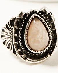Shyanne Women's Natural Stone Ring Set - 4 Piece