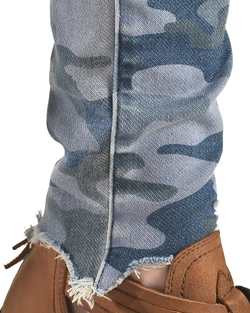 Tractr Women's High Rise Camo Skinny Jeans
