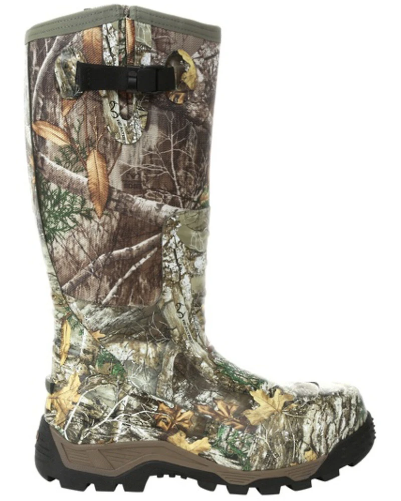Rocky Men's Camo Rubber Snake Boots - Round Toe