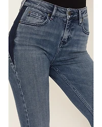 Idyllwind Women's Barella Dark Wash Contrast Panels High Risin' Stretch Bootcut Jeans
