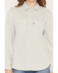 Levi's Women's Teodora Long Sleeve Pearl Snap Western Shirt