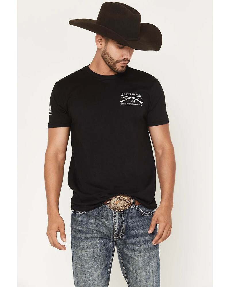 Grunt Style Men's Easy Rider Eagle Short Sleeve Graphic T-Shirt